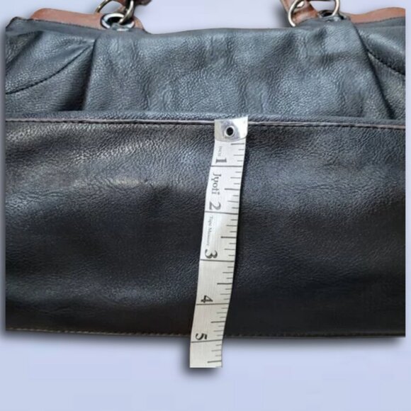 Clarks Black and Brown Leather Purse‎ with Removable Clutch - Picture 3 of 15